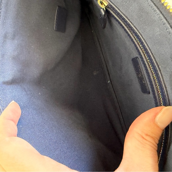 CHANEL 19 Denim Quilted Large Pouch RARE - Picture 3 of 3